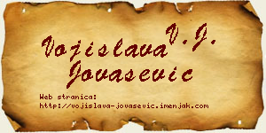 Vojislava Jovašević vizit kartica